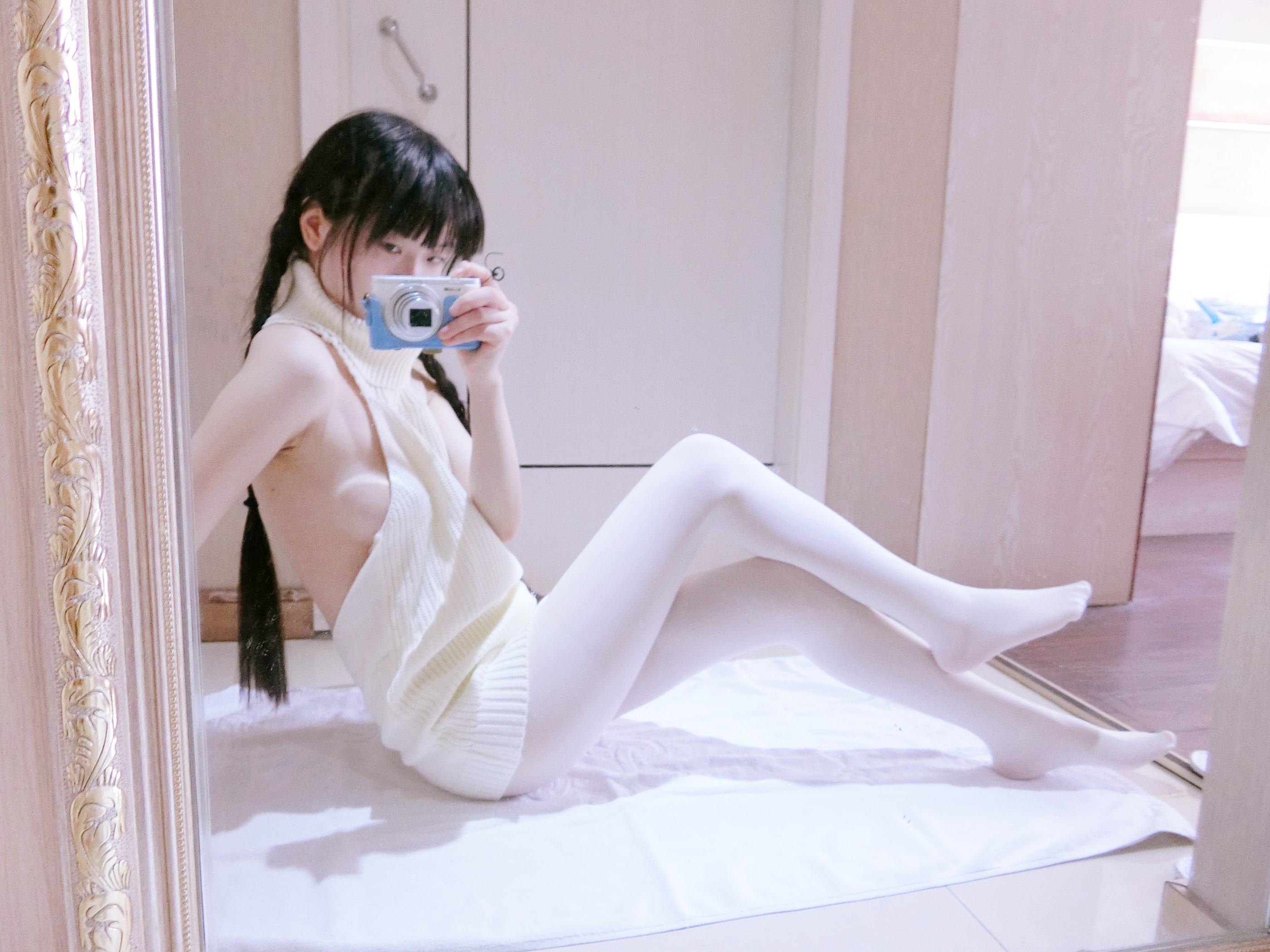 图片[1]-西尔酱_NO.020 露背毛衣 [77P]-XikXak